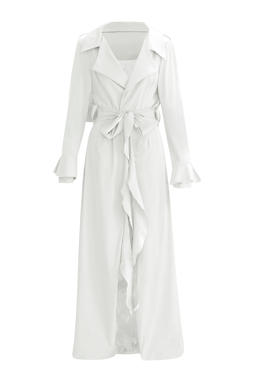 Discover our color range of classic, stylish, and versatile white trench coats, including options for women and customizable designs. Explore waterproof and winter styles, as well as designer selections, hand-painted garments, custom-made white trench coats, and tailored options