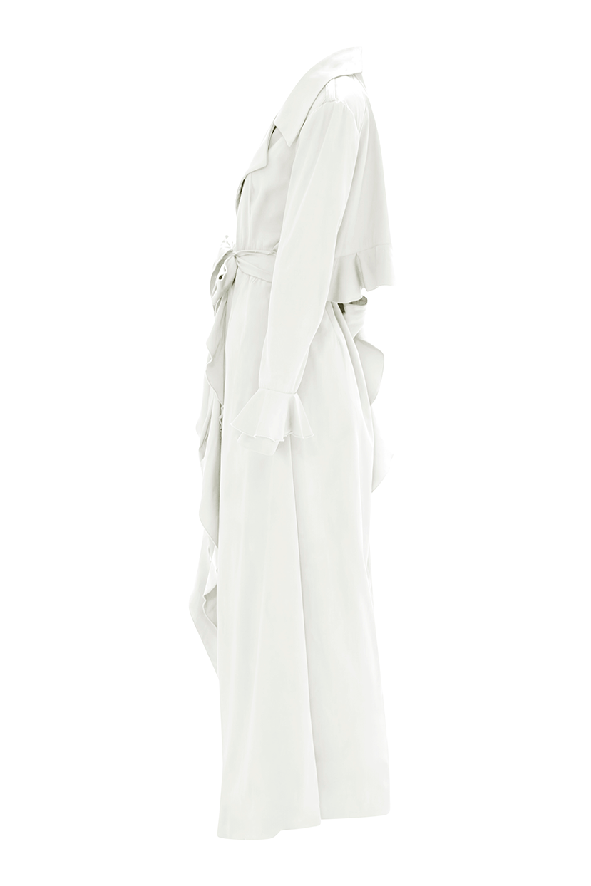 Experience the elegance of our classic, stylish, and versatile white trench coats, designed for women and customizable to your preferences. Browse through waterproof and winter styles, designer selections, hand-painted garments, custom-made white trench coats, and tailored options.